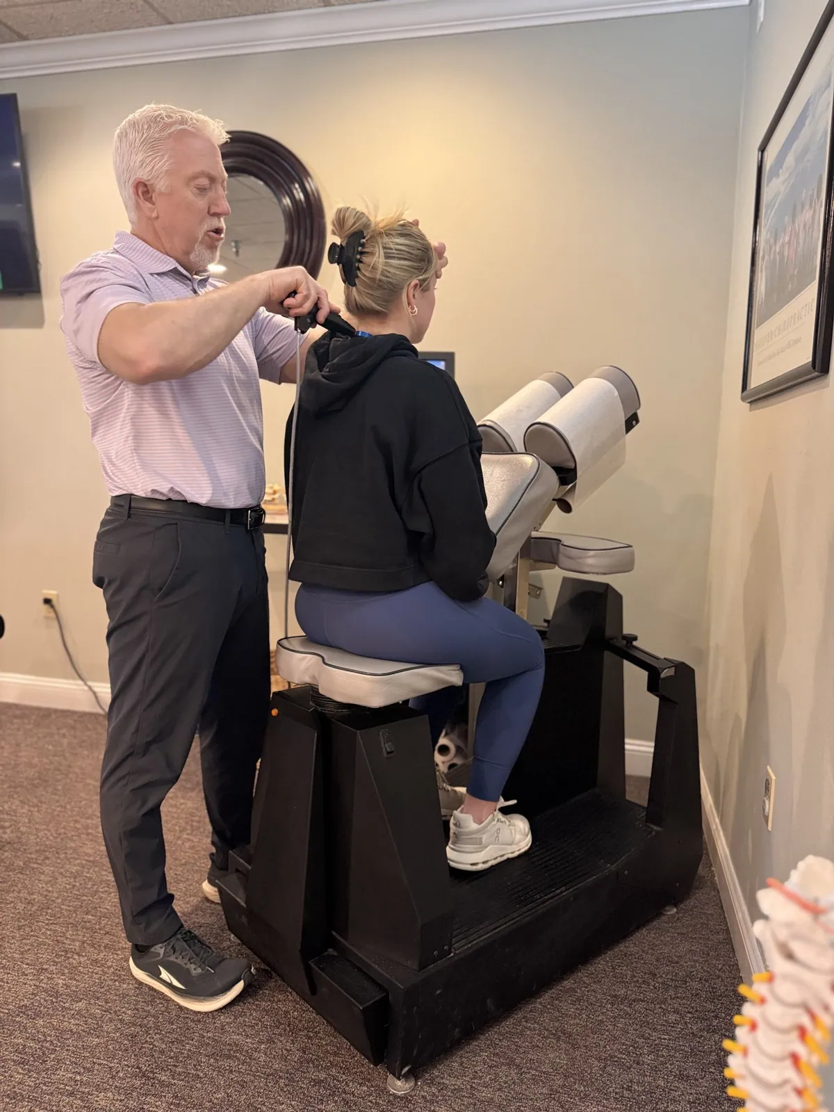 Chiropractic adjustment neck pain relief spinal manipulation North Hampton NH